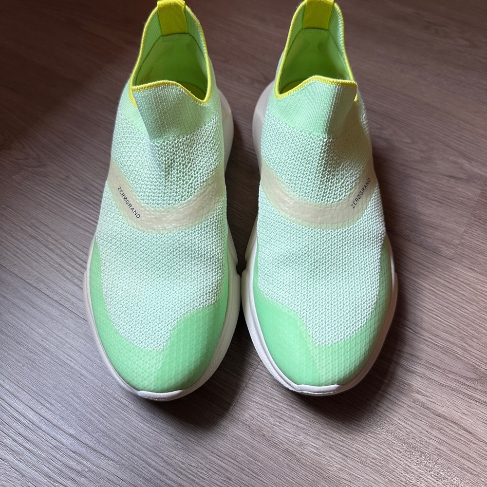 Lime Green Slip-On Sneakers